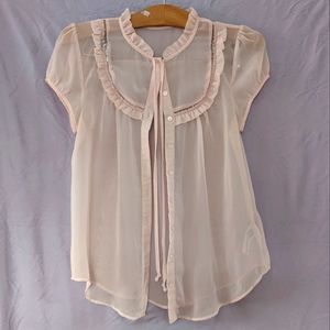 Light Pink short sleeve blouse